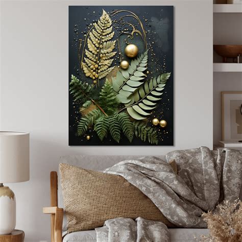 Gracie Oaks Ferns Plant Timeless Elegance III On Metal Print Wayfair