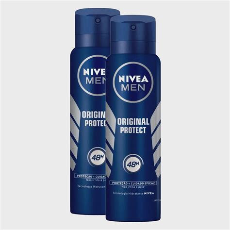 Kit 2 Desodorante Antitranspirante Aerosol Nivea Men Original Protect