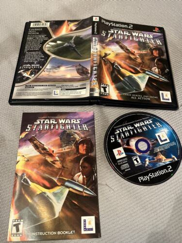 Star Wars Starfighter Playstation Ps Games Cib W