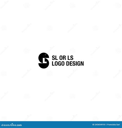 Logotipo sl ou ls ilustração do vetor Ilustração de profissional