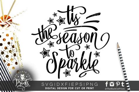 Tis The Season To Sparkle SVG DXF EPS PNG 33142