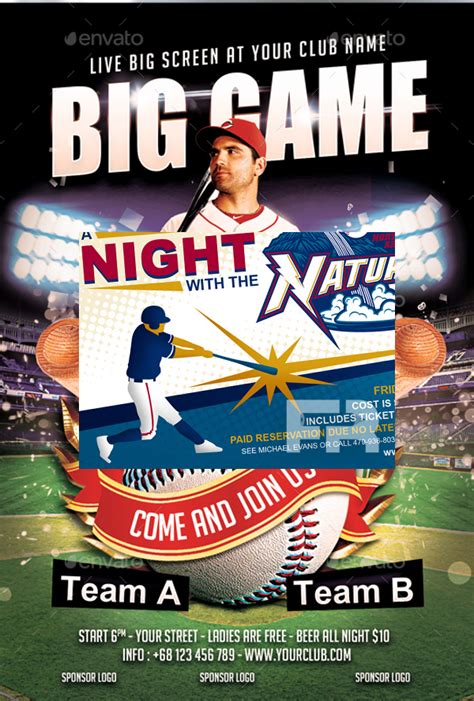 Free 24 Amazing Baseball Flyer Templates In Psd Ai Ms Word Pages