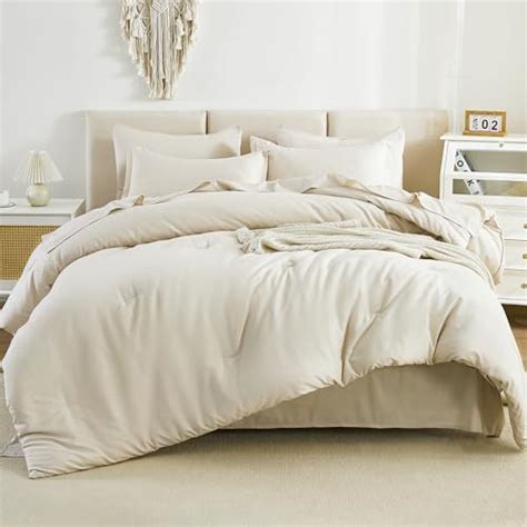 Amazon Bedsure Beige California King Comforter Set Pieces