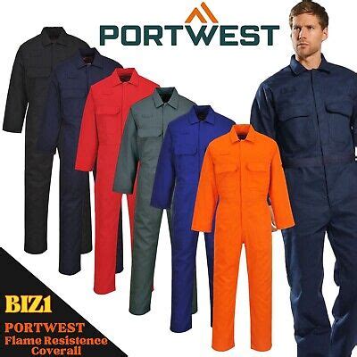 PORTWEST Bizweld Flame Resistant Coverall Welding Safety Boilersuit