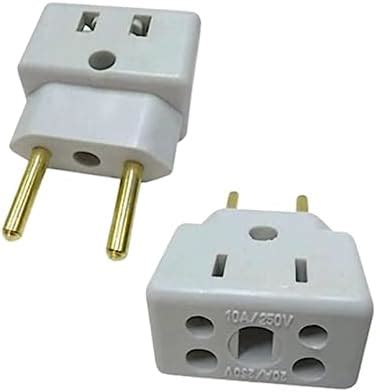 Adaptador De Tomada Universal 3 Pinos Benjamin 10A 20A Para 2 E 3 Pinos