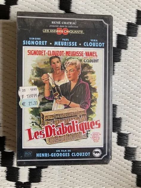 LES DIABOLIQUES SIGNORET Clouzot Meurisse Vanel VHS Cassette vidéo sous