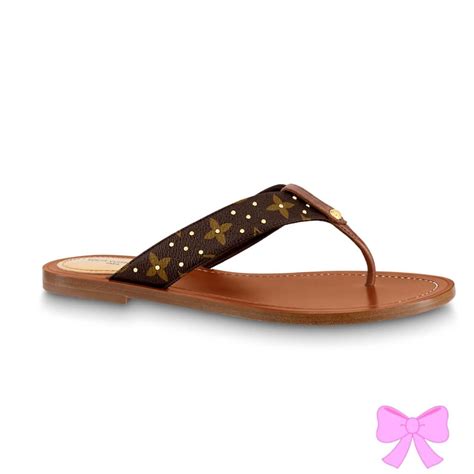 Louis Vuitton Sunny Flat Thong Sandals Beach Babe Bikini
