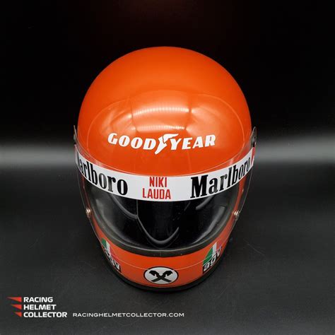 Niki Lauda Signed Helmet 1975 Autographed Display Signed Directly On B ...