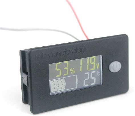 Taikuwu V Lcd Battery Capacity Monitor Gauge Meter Lead Acid Battery