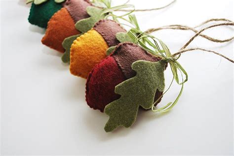 Autumn Felt Acorn Ornaments Set Of 6 By Brynandjeremiahs On Etsy 28