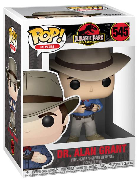 Funko Pop Movies Jurassic Park 25th Anniversary 545 Dr Alan Grant New Mint Condition