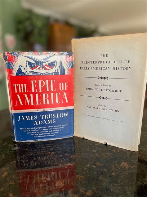 TWO First Edition History Books: the Epic of America 1931 and - Etsy