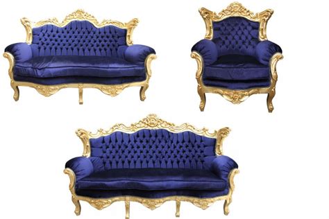 Royal Blue Sofa Set | Cabinets Matttroy