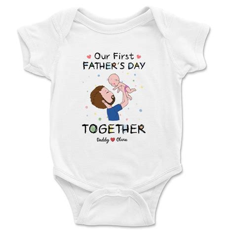 Custom Baby Onesies Our First Father S Day Together