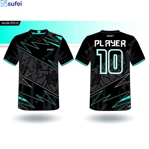 Sufei Free Customization Baju Bola Black Sport Tshirt Soccer Jersey