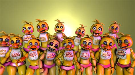 FNaF SFM Speedart Every Single Toy Chica Model On The Workshop YouTube