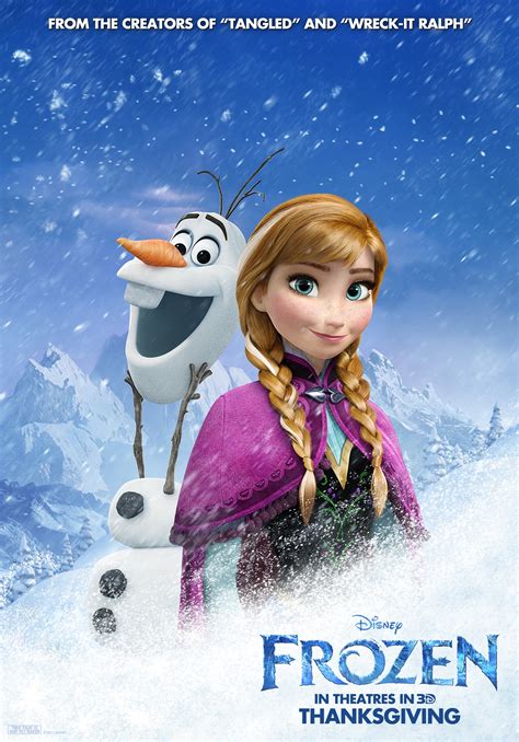 Frozen Poster Olaf And Anna Olaf And Sven Photo 36145562 Fanpop