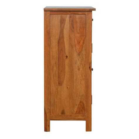 Solid Sheesham Wood 2 Door 1 Drawer Sideboard Hollygrove