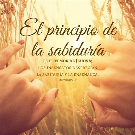 El principio de la sabiduría proverbios 1 7 Phrase