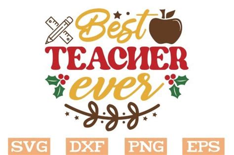 Best Teacher Ever Svg Teacher Svg Graphic By Svg Design Hub Creative