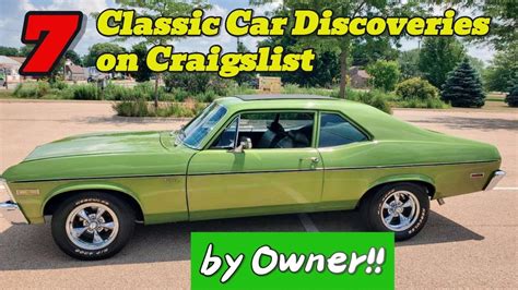 Vintage Goldmine Top Classic Car Discoveries On Craigslist By Owners