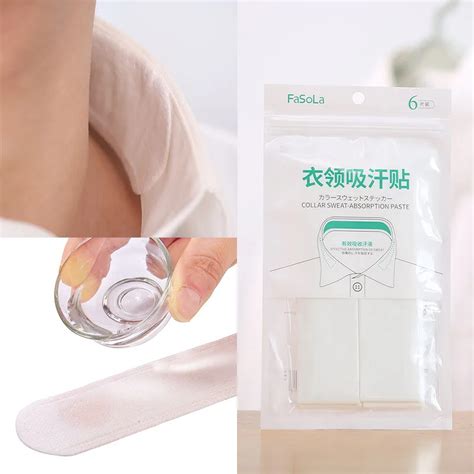 6 X Shirt Collar Absorbent Paper Clothing Sweat Perspiration Pads Deodorant Tool on Aliexpress ...