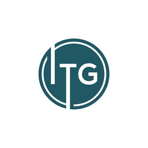 Itg Letter Logo Design On White Background Itg Creative Initials