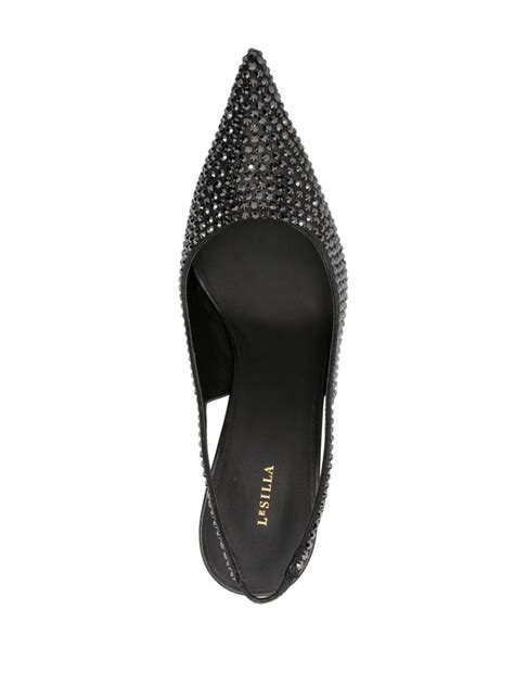 Le Silla Bella Mm Crystal Embellished Pumps Black Farfetch