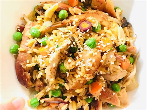 Leftover Rotisserie Chicken Fried Rice Recipe Kitchen Stories