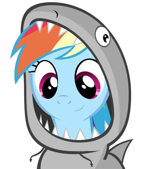 Safe Artist Flare Chaser Rainbow Dash Great White Shark