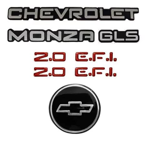 Kit Emblema Chevrolet Monza Gls Laterais Efi