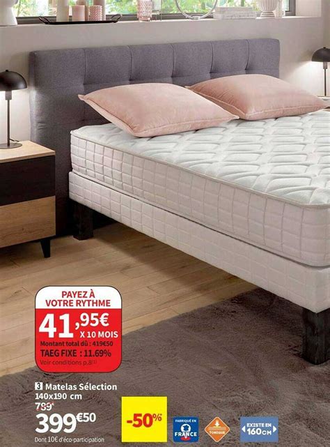 Promo Matelas S Lection X Cm Chez Conforama Icatalogue Fr