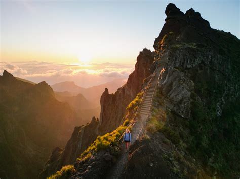 Most Beautiful Hikes In Madeira Brunette At Sunset