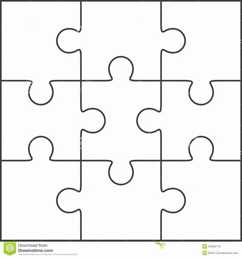 40 Large Puzzle Piece Template Markmeckler Template Design