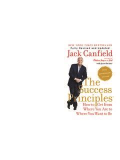 The Success Principles Jack Canfield The Success Principles Jack