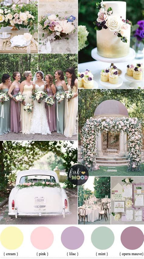 Pastel Wedding Colors Spring Wedding Color Palette Wedding Theme