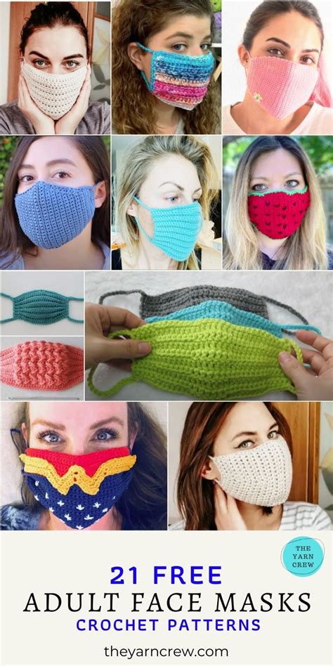 Free Face Mask Crochet Patterns For Adults The Yarn Crew