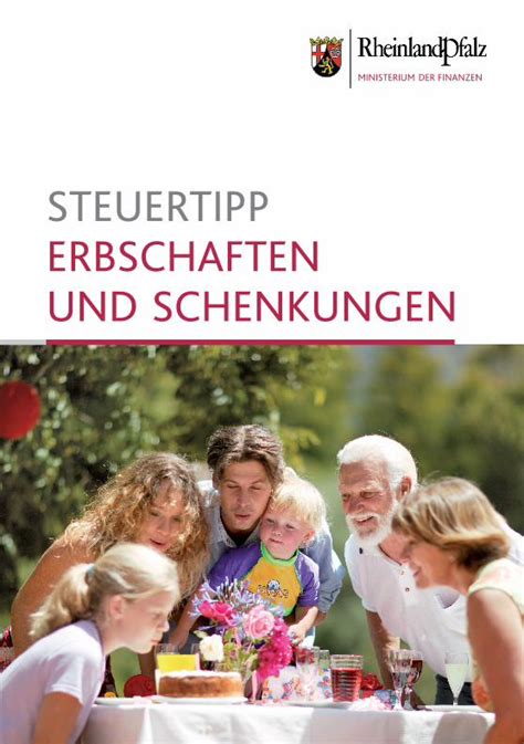 PDF STEUERTIPP ERBSCHAFTEN UND SCHENKUNGEN Zentralen