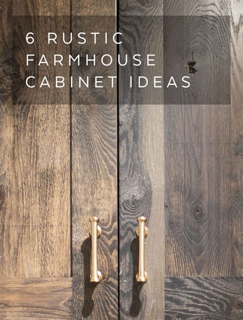 6 Rustic Farmhouse Cabinet Ideas Woodland Cabinetry