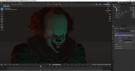 Pennywise 3d Model Creepy Clown 3d Model Rigged Cgtrader