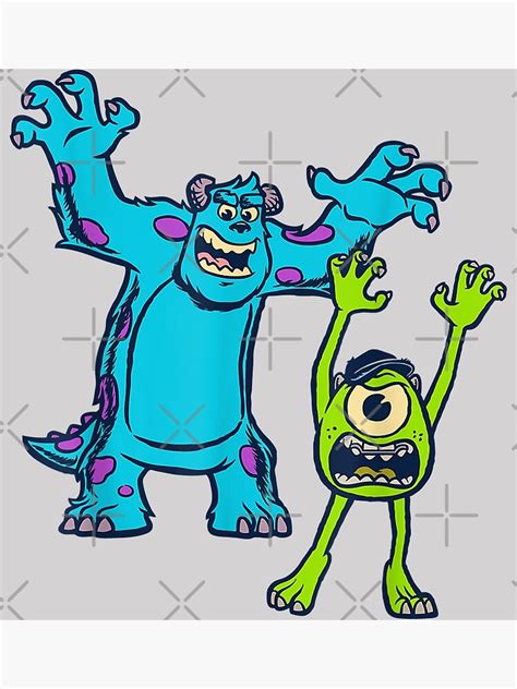 Monsters University Sulley And Mike Poster For Sale By Hullikittyhx66 Redbubble