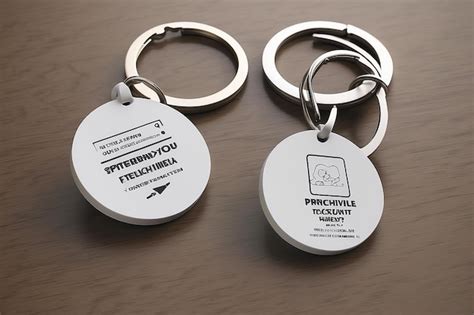 Premium Photo Keychain Design Mockup