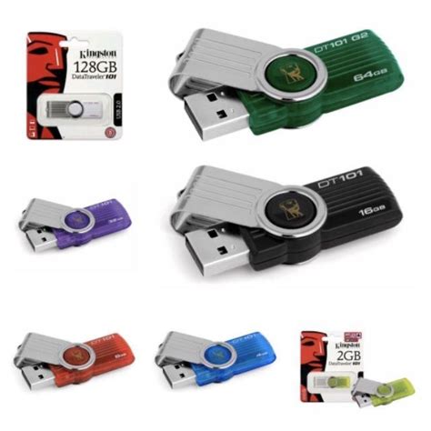 Kingston Usb Flash Drive 2gb 4gb 8gb 16gb 32gb 64gb 128gb 256gb รุ่น Dt101 แฟลชไดร์ฟ แฟลชไดร์