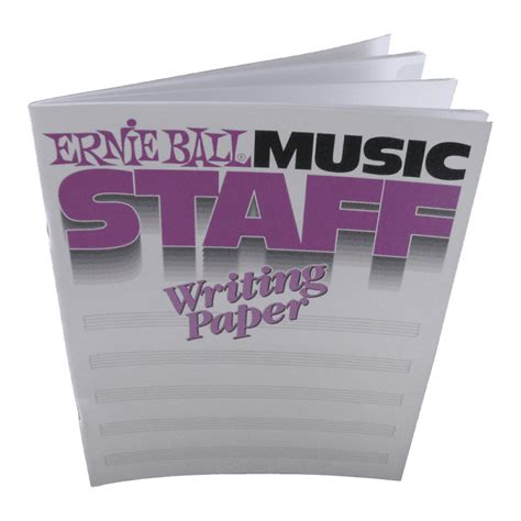 Ernie Ball Music Staff Writing Paper Reverb