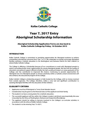 Fillable Online Aboriginal Scholarship Information Fax Email Print