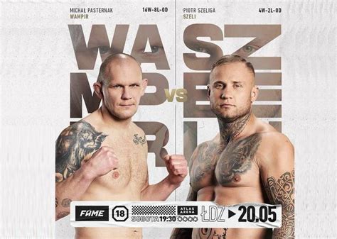 Michał Pasternak vs Piotr Szeliga na gali Fame MMA 18 MMA News