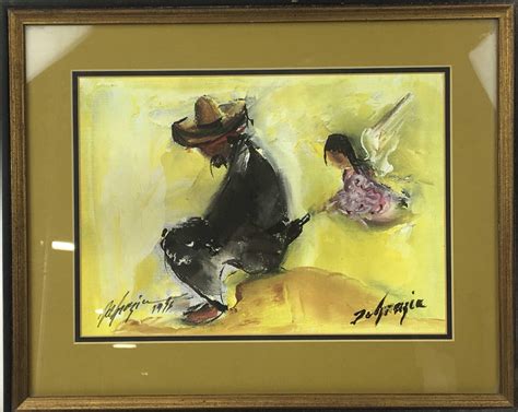 Lot 1976 Hand Signed Ted Degrazia Art Print