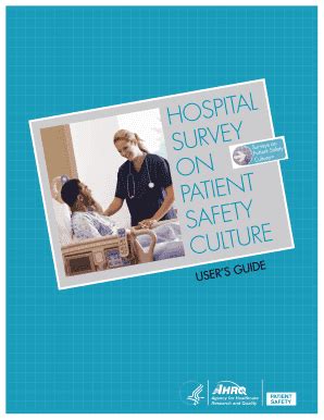 Form Ahrq Hospital Survey On Patient Safety Culture Users