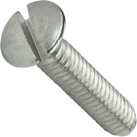 Fastenere X Slotted Oval Head Machine Screws Stainless