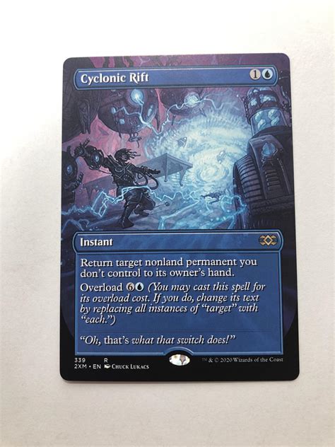 Cyclonic Rift Extended Art Xm Double Masters Magic The Gathering Proxy